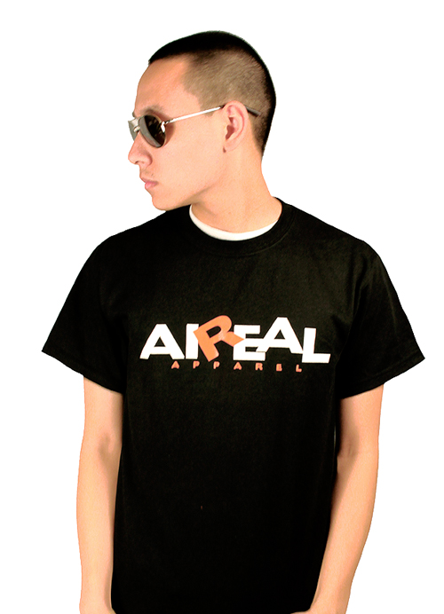 AiReal Apparel Logo Mens Tee Shirt in Black
